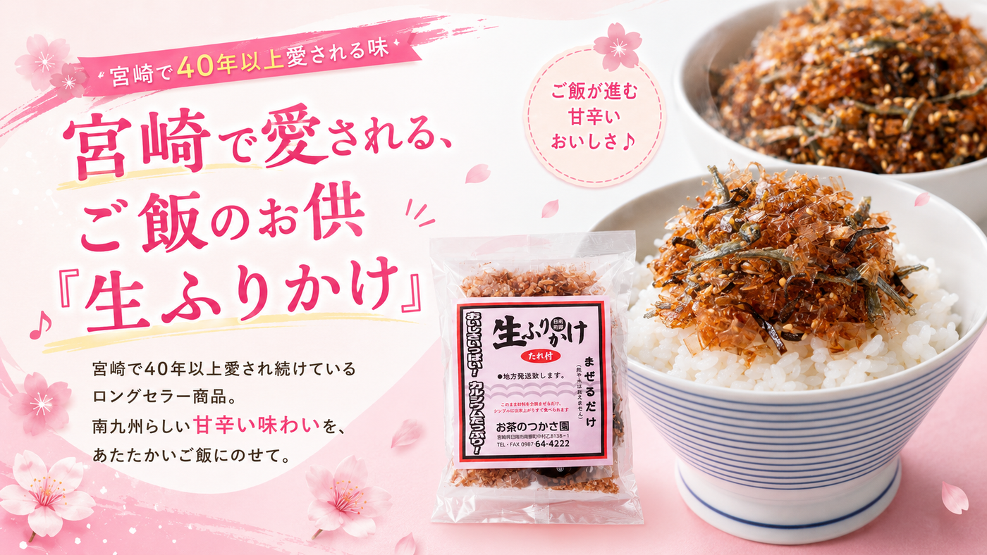 宮崎のソウルフード 生ふりかけ | お茶のつかさ園
