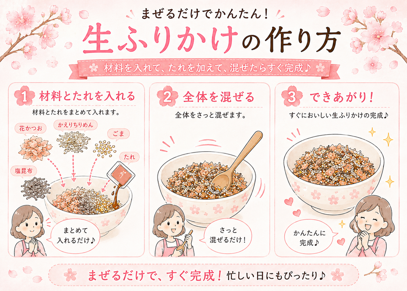 生ふりかけの使い方