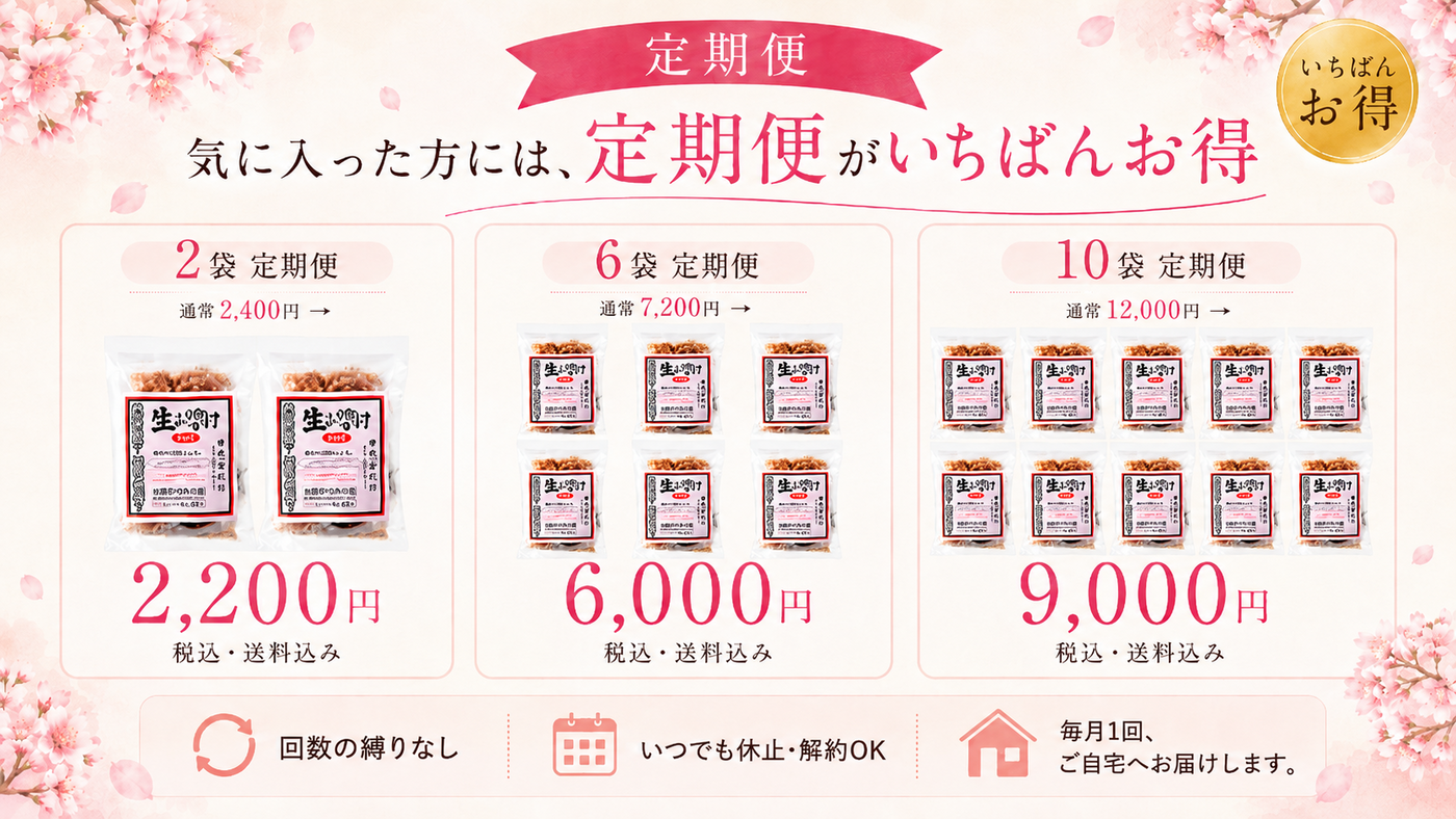定期便でお得に申し込む